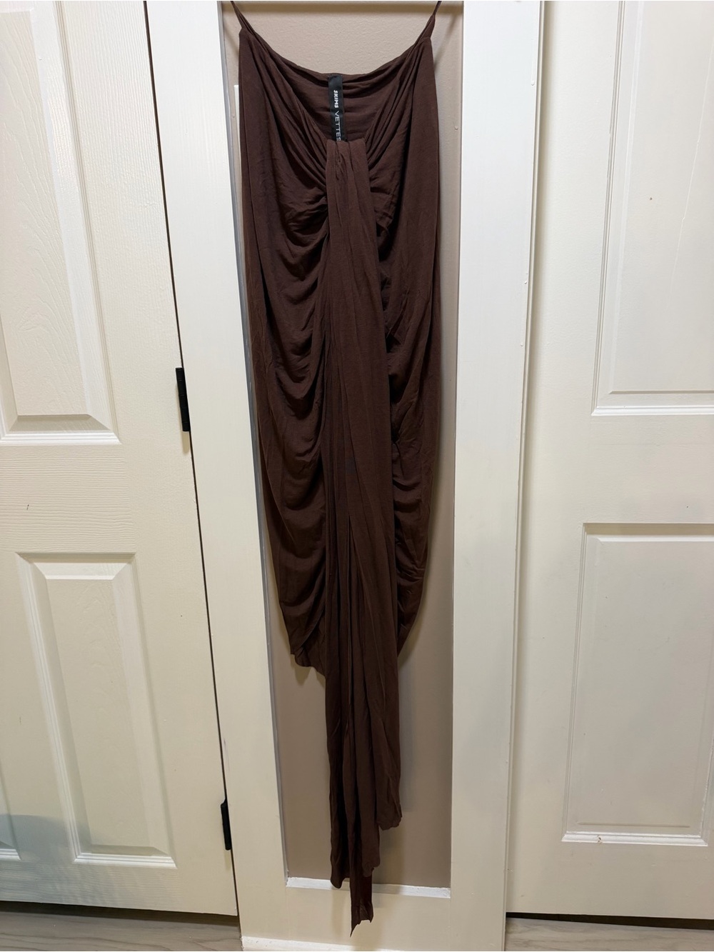 SKIMS X Vettese Sheer Modal Draped Mini Skirt